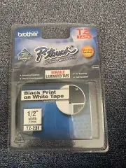 Brother P-Touch Electronic Labeling System White Print On Black Tape TZ-325