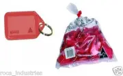 Kevron Key Ring Tags - Red - Bag of 50 Tags - FREE SHIPPING & GST INVOICE