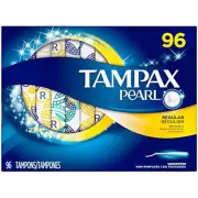 Tampax Pearl Unscented Tampons, Regular (96 ct.) by Tampax