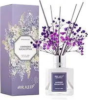 AirkeepReed Diffuser Set/Lavender Eucalyptus/6.76 fl oz(200ml)/1 Pack/Home & Office Decor Aromatherapy Diffuser Oil Gift Set