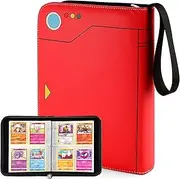 Trading Card Holder for Pokémon Cards, Pokémon Card Album Binder Books Case Folder Sleeves Compatible with Pokémon-Trading-Cards Yu-Gi-Oh Skylanders