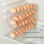 Large Capacity Egg Roller Rack Household Refrigerator Egg Storage Box