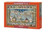 Castorland 2000 Piece Jigsaw Puzzle - Map Of The World 1639