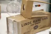 NEW Linde Rare Specialty Gas Pyrex 1-Liter Laboratory Element Helium