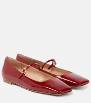 [Gianvito Rossi] Gianvito Rossi Christina patent leather Mary Jane flats AU 7 red