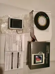 DIGITAL PHOTO VIEWER KEYCHAIN 1.5" LCD Silver NIB! With Alarm clock