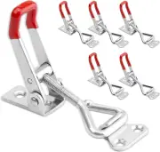 Toggle Latch Clamp 4001, 6 Pack Adjustable Heavy Duty Hasp, 150Kg 330Lbs Holding