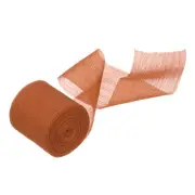 Chiffon Ribbon, 1-1/2 Inch x 5.5 Yard Silk Satin Ribbon, Red Brown