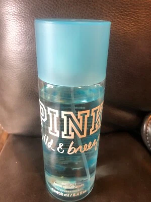 PINK Wild & Breezy Body Mist 8.4oz Half full. RARE LIMITED EDITION VS PINK