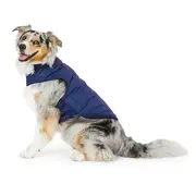 KONG Panelled Quilted Dog Jacket Navy