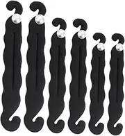 WRITWAA 6 Pcs Hair Bun Makers Double Hook Bun Rollers Reusable Hair Accessories and Comfortable Sponge Material for Various Hairstyles