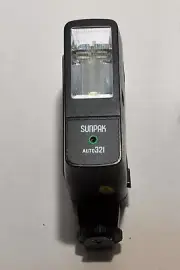 SunPak Flash 321 used condition but working condition; hot shoe &PC cord