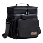 Lunch Box, Thermal Insulated Lunch Box for Men, 16L Double Deck Lunch Bag Lea...