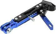 Stand Pad Motorcycle Kickstand Accessories Motor Modified CNC Aluminum Alloy Adjustable Tripod Holder Foot Side Support Stand Bracket swingarm spool(Blue)