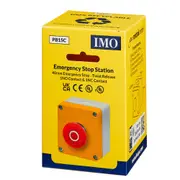 IMO Emergency Stop Station - Twist Release - 1NO + 1NC - 40mm IP67 (BG10P34-11)