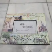 Gettysburg National Military Park Glass Photo Picture Frame 4 X 6. NEW