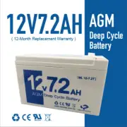 Tpower Brand new 12V 7.2AH 7ah AGM Deep cycle Sealed Lead Acid Battery size