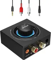 Bluetooth 5.3 Receiver with RCA & 3.5mm Jack HiFi Bluetooth Audio Adapter with