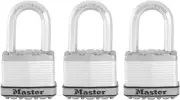 Master Lock M5XTRILF Laminated Steel Padlock with Shackle, 51 mm Size