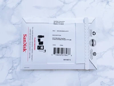 SanDisk CRUZER 64gb flash drive - USB 2.0 / 3.0 Envelope