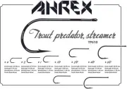 Ahrex TP610 Trout Predator Streamer Hooks Pick Size Volume Discounts