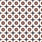 1:12th Dark Red and Navy Blue Target Design Tile Sheet With Grey Grout