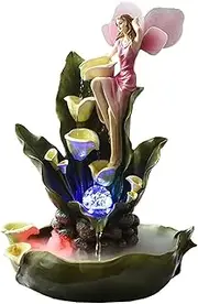 Tabletop Water Fountain Micro-Landscape Flowing Water Angel Ornaments Living Room Decorations Indoor Creative Waterscape Decoration Desktop Fountain Office Relaxation Meditation Fountain