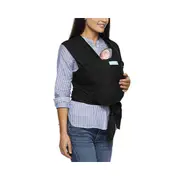 Moby Evolution Wrap Baby/Newborn Viscose Adjustable Body Carrier Black