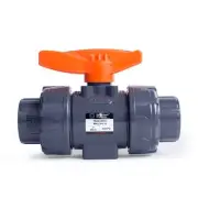 Kaplan 1’’ PVC True Union Ball Valve with Full Port, ASTM F1970, EPDM O-Rings...