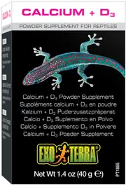Exo Terra Calcium + D3 Powder - 40gm (PT1855)
