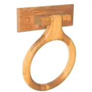 Home Impressions Sierra Medium Oak Solid Oak Towel Ring B50701 Home Impressions