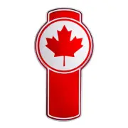 United Pacific 10978 Emblem Chrome, Die Cast Canada Flag