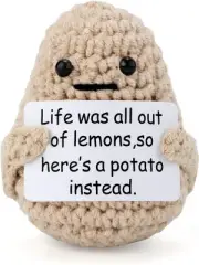 3 inch Life Interesting Knitted Positive Potato Mini Funny Positive Potato, Crea