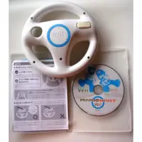 在飛比找蝦皮購物優惠-Wii 瑪利歐賽車+方向盤(原廠) Mariokart MA