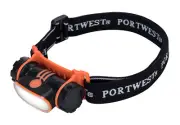 Portwest Rechargable LED Head Light Black Safety Other Torches Lighting