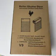 Automatic Chicken Coop Door Roller Shutter Brown Poultry House Supplies New