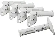 5 Pack of 2kg Speaker Brackets Wall/Ceiling Mounts White