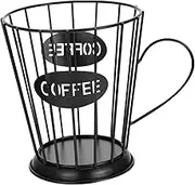 BESTOYARD Capsule Storage Basket Coffee Pod Organizer for Home Office Iron Holder with Flat Base for Easy Use