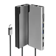 Alogic ULDPLSV2-SGR USB-C Ultra Dock PLUS Gen 2 with HDMI 4K@60Hz MDP/GBE/USB-A/USB-C 100W PD