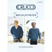 Mens Collection 2018 Crucci Knitting Pattern 1843 for 8 Ply Yarns