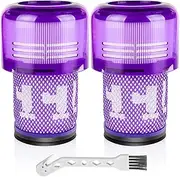 2 Pack Replacement Filters for Dyson V12 Detect Slim Cordless, Detect Slim Animal, Slim+ Cordless Vacuum and V12 Slim Absolute Vacuums, SV34, SV35 Vacuums, Compare to Part 971517-01
