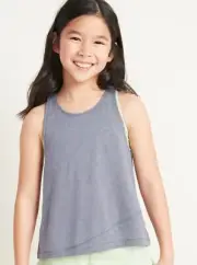 Old Navy Kid Girls Active Go-Dry 2-in-1 Sports Bra Tank Top Size Medium Large