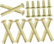Zerodeko Hand Fan Repair Supplies 10 Sets of Fan Nails Rivets and Nuts Solid Shaft Replacement