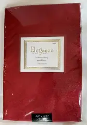 Benson Mills Red Metallic Oblong Tablecloth 120 X 60" table cloth Lunar New Year