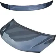 hood scoops for cars， Carbon Fiber Engine Cover Hood Trim Compatible For Honda JAZZ GK5 14-19 Hood Scoop Bonnet Body Kit Car Accessories