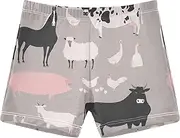 [Caihoyu] Boys Swimsuit Jammer Soft Swim Suits Quick Dry Toddler Swim Team Shorts