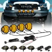 4x Auxbeam 5" 172W LED Side Shooter Pods DRL/Spot Offroad Light w Harness 6Leads