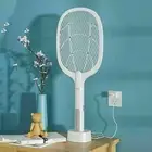 Electric Fly Wasp Bug Swatter Zapper Bat Racket Insect Swap Killer