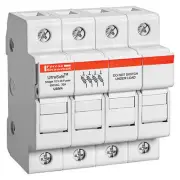 USM UltraSafe Modular Fuseholder, 4 Pole, for 800VAC/1000VDC, 30A Midget Fuse