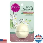eos 100% Natural and Organic Lip Balm Sphere- Vanilla Bean, All-day Moisture,